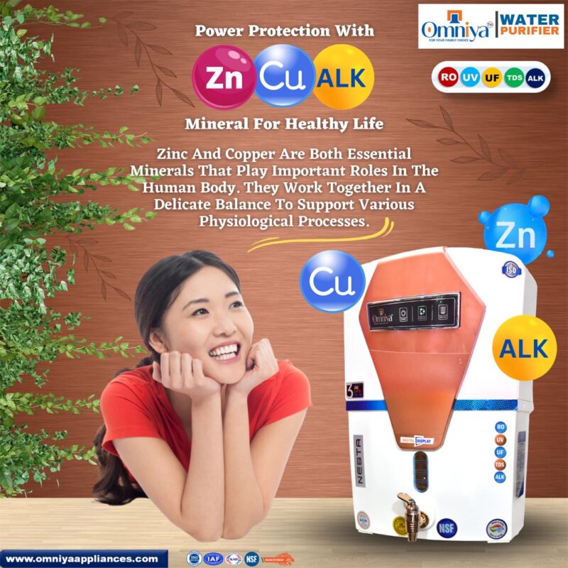 zinc copper protected water purifier